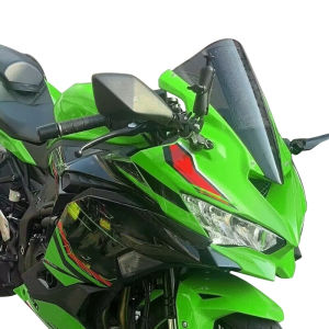 Motorbike Double Bubble Windscreen Windshield Wind Deflector Visor Glass For Kawasaki Ninja ZX-25R ZX-4RR ZX4R ZX4RR ZX25R 2023 2024
