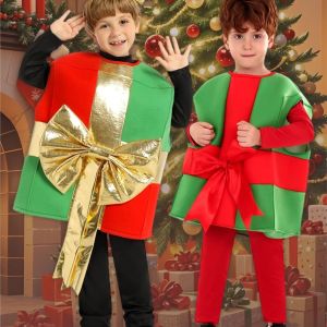 ชุดคริสต์มาสที่มีชีวิตชีวา ชุดคริสต์มาสสำหรับเด็ก ชุดการแสดงสำหรับเด็กผู้ชาย ชุดสำหรับเด็กผู้หญิง ชุดซานตาคลอส ชุดเอลฟ์ โรงเรียนอนุบาล
