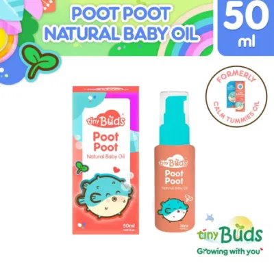 Tiny Buds Poot Poot Natural Baby Oil 50ML Formerly Calm Tummies Anti Colic Massage Oil 50ml