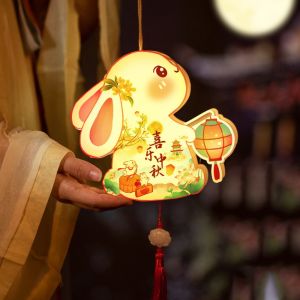 SWEET TIM lantern mid autumn diy 灯笼中秋2025 Chinese Middle Autumn Festival Lantern DIY Craft Waterproof Festival Lantern Material Pack Traditional Handmade Ancient Style Handheld Lantern Moon Festival