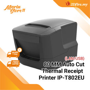 2Dfire 80 MM Auto Cut Thermal Receipt Printer Bill Printer Pos Printer Cashier Printer (LAN+USB) T802EU