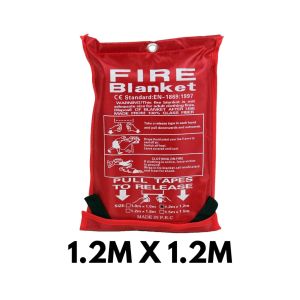 [SG Ready Stock] Household Fire Blanket Escape Cloak Safety protective equipment（1.0m x 1.0m /1.2m x 1.2m / 1.2m x 1.8m）
