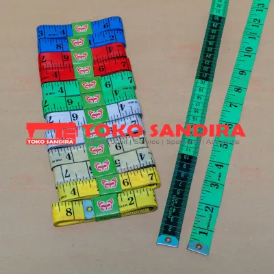 1 pcs Meteran jahit lebar 2 cm/sentian jahit/meteran kain Butterfly lebar 2 cm/meteran murah/sentian murah