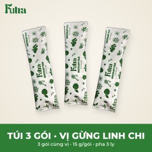 [MUA 2 TẶNG 1] Trà Gừng Linh Chi Hòa Tan Futra Hộp 12 Gói x 15g / Túi 3 Gói - Trà Thảo Mộc Pha Sẵn Uống Nóng
