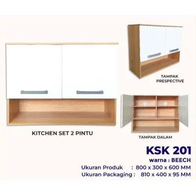 LEMARI DAPUR GANTUNG MODERN KITCHEN-SET [PARBUB]
