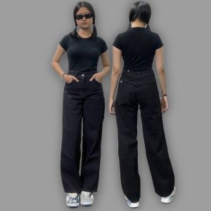 Celana Highwaist Loose Kulot Jeans Wanita Premium Best Quality Terlaris