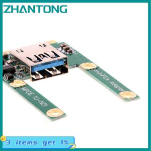 ZHANTONG Mini PCI-E to USB3.0 Expansion Card Laptop Converter Riser Card Adapter W Screw Fittings