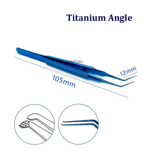 Ultrata Style Capsulorhexis Forceps Round Handle Titanium stainless steel Ophthalmic Eyes  Instruments