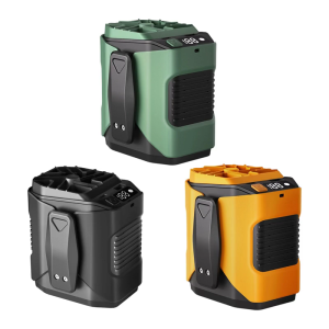 Cooling Fan Clip Fan 6000mAh Rechargable Waist Fan ABS Texture Belt Fan 100 Adjustable Speed for Indoor and Outdoor Use