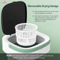 12L Portable Foldable Mini Washing Machine with Spin Dry Basket Compact Washer Travel, Dorm, Camping, 3 Smart Wash Modes. 