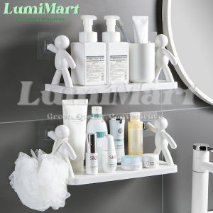 ชั้นวางของแบบติดผนัง ชั้นวางติดผนัง ชั้นวางของเอนกประสงค์ วัตถุขนาดเล็กสามารถแขวน รับน้ำหนักได้ดี ตัวยึดติดผนัง ไม่ต้องเจาะรู