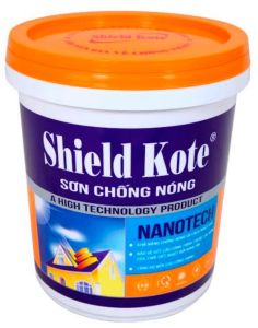 Sơn Chống Nóng Shield Kote 20kg  Giảm Nhiệt  Chống Hấp Thụ Nhiệt Bức Xạ Của Mặt Trời Dùng Cho Mái Tôn Sân Thượng Tường Ngoài Nhà Nhà Xưởng Cam Kết Giảm Nhiệt Hiệu Quả 10 -30%
