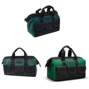 13/17/19inch Wide Mouth Tool Bag Large Capacity Tool Bags for Men Portable Home Tool Organizer Storage Handbag for Screwdriver
