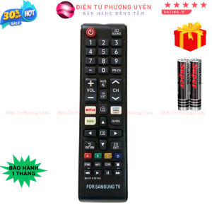 Remote điều khiển tivi Samsung Mã 17 BN59-01315A điều khiển TV Samsung internet - Tặng kèm pin - Điện Tự Phương Uyên
