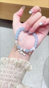 ZGO x Sanrio Cinnamoroll Kuromi Beaded Crystal Bracelet Cute Fashion Niche Girls Birthday Gift 6021