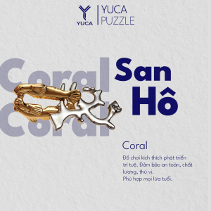 Đồ chơi trí tuệ Coral Yuca Puzzle - San hô Thử thách giải đố thông minh Hack não Trí tuệ Đồ chơi Tư duy Xếp hình 3D