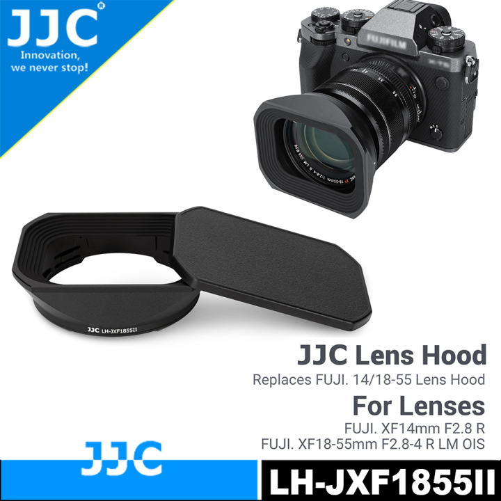 JJC Metal Square Lens Hood Shade for Fuji Fujifilm Fujinon XF 18
