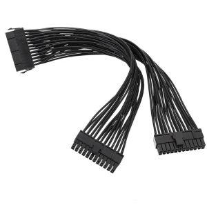 24Pin Nam để 24Pin nữ mở rộng cáp điện 1 đến 2 cổng cung cấp điện dây cho Powering hai mainboards trong pcs