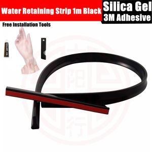 Bathroom Shower Silica Gel Door Dam Water Stopper 1M  CollapsibleCan Cut It At WillWith Glue And Full Set Of Mounting Tools