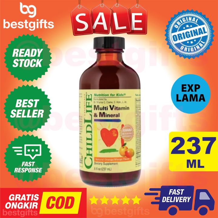 CHILDLIFE CHILD LIFE  MULTIVITAMIN AND MINERAL MULTI VITAMIN VITAMINS NUTRISI ANAK - 8 OZ 237ML 237 ML