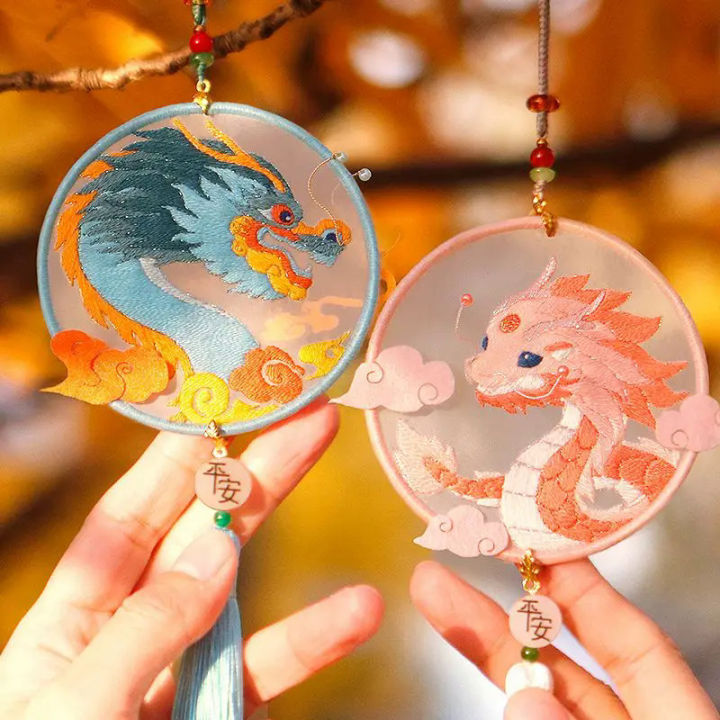 2024Ragon Ping An Fu handmade embroidered DIY material bag fashion