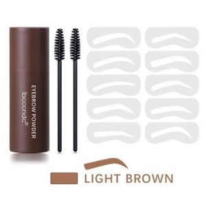 IBCCNDC Set Alis Tahan Air dengan Cetakan Tali & Stempel - Warna Alis Natural/Dark/Brown