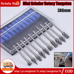 (dalam stok dikirim dari jakarta)10 PCS Mata Bor HSS Kikir Ukir Kayu Mini Drill Grinder Mata Tuner Cun Set bor tuner porting 1 set murah / Mata Bor Tungsten Carbide Cone Spiral / Mata Bor Tuner Tungsten 3*6mm