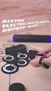 RIXTON Electronic Drum Set Foldable Music Drums USB Silicone Digital Drum Portable Practice DrumsFast Shipping