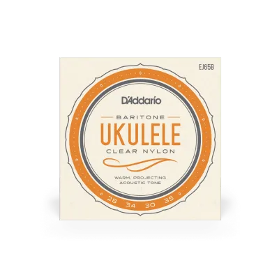 Daddario Pro-Arte Ukulele Clear Nylon Strings Concert (E65C) Tenor (EJ65T) Baritone (EJ65B)