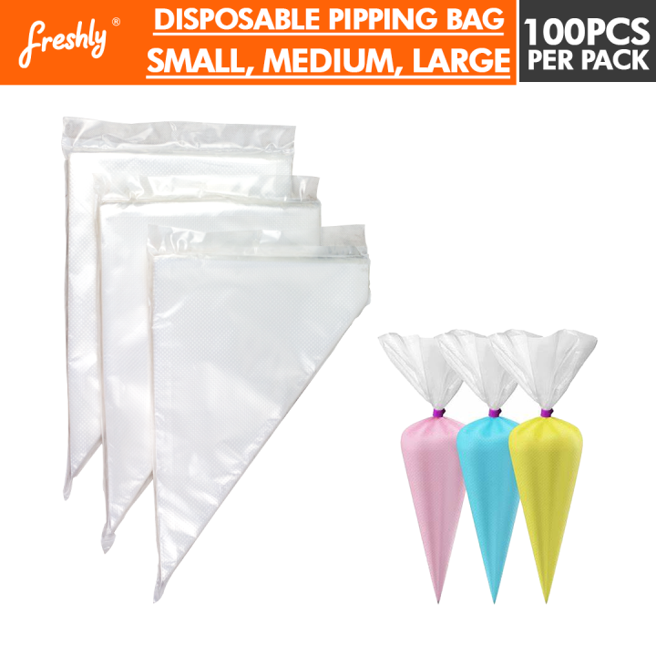 100 pcs Disposable Pipping bag Icing Bag Pastry Bag Small Medium