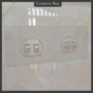 [Creative] Wall Mounted Adhesive Hook Under Wire Shelf Rack Hanger Holder Clamp Organizer