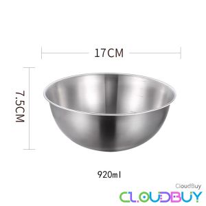 C.B. Mixing Bowl for Baking Stainless Steel Bowl Multifunctional Fruit Salad Bowl With Measurements 1Pcs