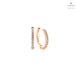 Xuping Anting Klip Simple Motif Baris Silver Aksesoris Wanita 0162230024