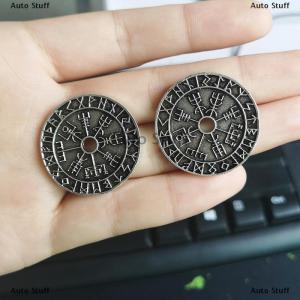 [COD] Auto Stuff สร้อยคอจี้เข็มทิศอักษรไวกิ้งแนววินเทจเครื่องประดับโลหะคุณภาพสูงสำหรับเป็นของขวัญสำหรับผู้ชาย