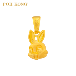 POH KONG 916/22K Yellow Gold Auspicious Bunny Head Pendant