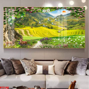 Tranh Ruộng Bậc Thang Tranh Phong Cảnh Thiên Nhiên Tranh Tráng Gương Tranh Canvas Tranh Decor