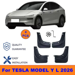 4Pcs Mud Flaps For TESLA MODEL Y L 2026 - Splash Guards Front&Rear Wheel Fender Mudguards Car Exterior Protection Accessories