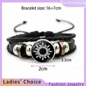 [Hot Sale Jewellery]liuchuanbing 2Pcs Luminous Couple Bracelets Sun Moon Adjustable Black Braided Bracelet Friendship Fashion Romantic Jewelry Birthday Gifts