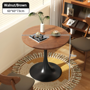 THEATT Coffee Table Dining Table Circle Table Living Room Balcony Round Coffee Table Simple Leisure Table Sofa Side Table