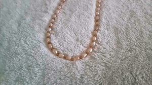 Tali Masker & Kalung Masker Mutiara Air Tawar Asli 8mm Sekat Kristal Ceko