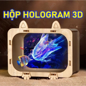 Hộp chiếu 3d Máy Chiếu Phim 3D Hologramchiếu Video 3D Phiên Bản Dùng Với Điện Thoại.