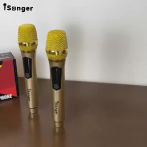 Professional UHF wireless microphone handheld dynamic system karaoke microphone charging receiver
