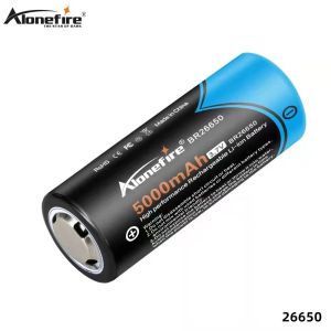 Local spot goods Alonefire 3.7v-4.2v 5000mAh 26650 high-performance rechargeable battery Suitable for flashlights and other devices