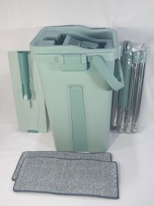 Bộ Cây Lau Nhà Chổi Lau Nhà 2 ngăn Tự Vắt 360 Độ Bông Lau Lớn 38cm Thùng Lớn 2 Nút Xải