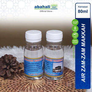ASLI Air Zam zam 80ml dalam Botol Cocok Untuk Oleh-oleh Haji & Umroh Dari Timur Tengah