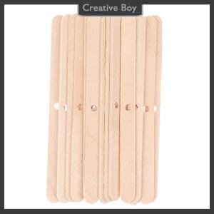 [Creative] 50PCS Wooden Candle Wick Holders Candles Bars Holders for Candle Making