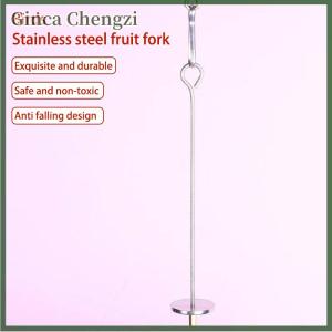 Ginca Parrot Stainless Steel Fruit Fork Toy Bird Cage Supplies Fruit Insert Bird Feeder Pet Parrot Accessories Pet Bird Supplies