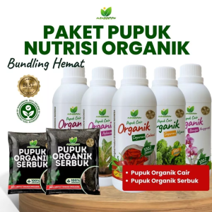 Manggrow Paket Bundling Hemat Pupuk Organik Cair 500ml Semua Varian + Pupuk Serbuk Organik Premium