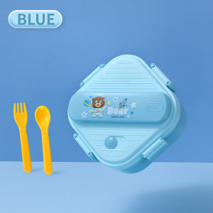 Students Lunch Box For Kids Boys Girls Cartoon Kawaii 3 Grid Sandwich Snack Food Container Camping Picnic Bento Box