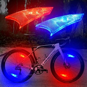 Bộ 4 Đèn LED Gắn Bánh Xe Đạp Đèn Nan Hoa Gắn Xe Đạp Kèm Pin Siêu Sáng Chống Nước Quà Tặng Tốt Nhất Cho Trẻ Em Bé Trai Thiếu Niên
